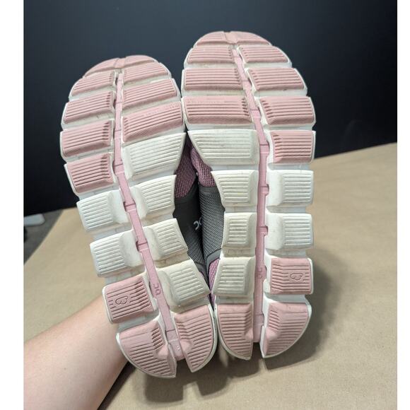ON Running Cloud 2.0 Shoes Sneakers Rose Charcoal Womens 10.5 Workout Activewear - Picture 5 of 7